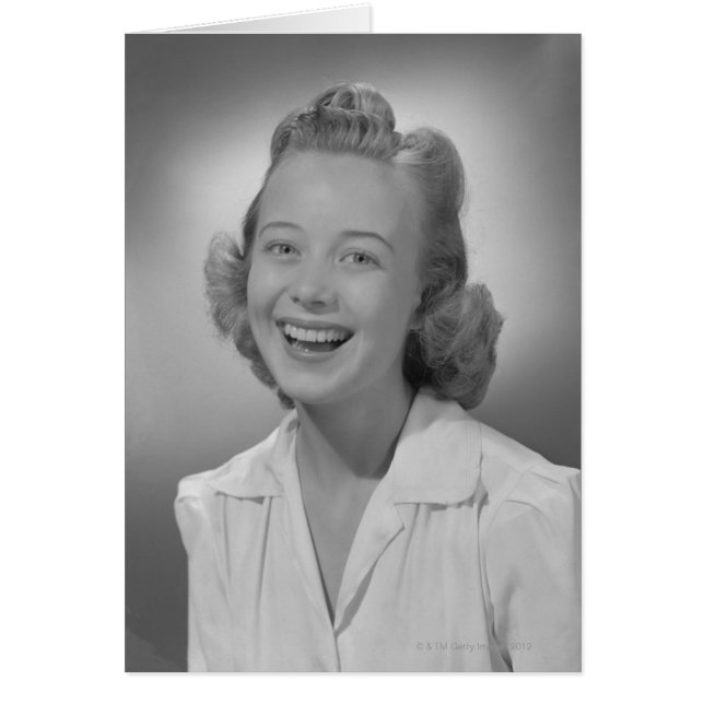 Vrouw glimlachen (Voorkant)