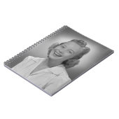 Vrouw glimlachen notitieboek (Linkerzijde)