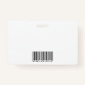 Vrouw glimlachen | Ondernemingen | QR-code Badge (Achterkant)