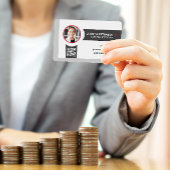 Vrouw glimlachen | Ondernemingen | QR-code Visitekaartje