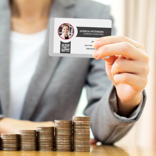 Vrouw glimlachen | Ondernemingen | QR-code Visitekaartje