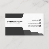 Vrouw glimlachen | Ondernemingen | Visitekaartje Q (Achterkant)