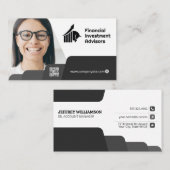 Vrouw glimlachen | Ondernemingen | Visitekaartje Q (Voorkant / Achterkant)