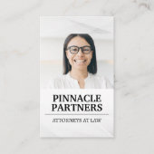 Vrouw glimlachen | Rechtsgerechtigde Logo Visitekaartje (Voorkant)