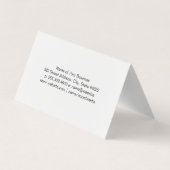 Vrouw Glimlachend Getting Massage Visitekaartje (Achterkant)