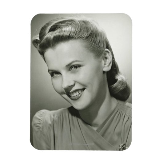 Vrouw glimlacht 2 magneet (Verticaal)