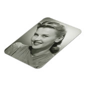 Vrouw glimlacht 2 magneet (Linkerzijde)