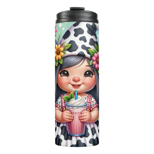 Vrouw Gnome - Thermische Tumbler Thermosbeker (Voorkant)