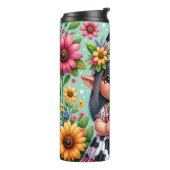 Vrouw Gnome - Thermische Tumbler Thermosbeker (Gedraaid links)