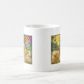  vrouw Golden Sun: Leo Zodiac Collage Art Koffiemok (Center)