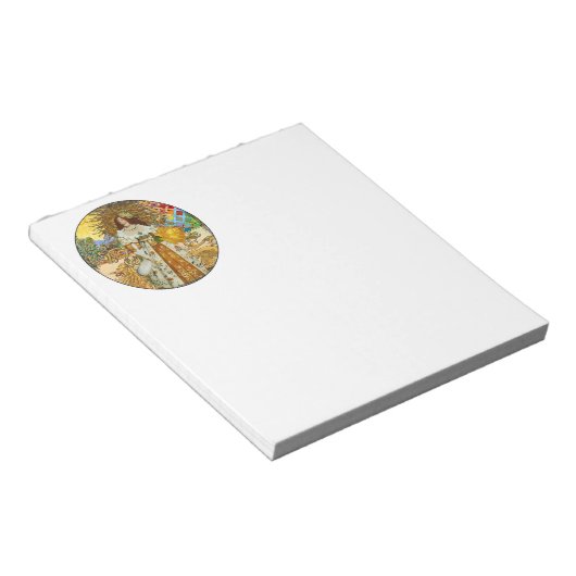  vrouw Golden Sun: Leo Zodiac Collage Art Notitieblok (Schuin)