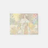  vrouw Golden Sun: Leo Zodiac Collage Art Post-it® Notes (Voorkant)