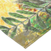  vrouw Golden Sun: Leo Zodiac Collage Art Tafelkleed (Gekanteld)