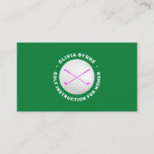 Vrouw Golf Instructor Pro Visitekaartje (Voorkant)