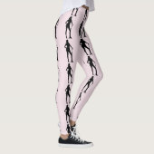 Vrouw Golf Roze Sport Leggings (Rechts)
