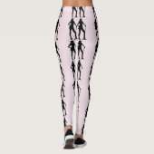 Vrouw Golf Roze Sport Leggings (Achterkant)