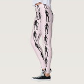 Vrouw Golf Roze Sport Leggings (Links)