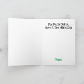 Vrouw Golfdag Wenskaart Grijs Haar Golfer Feestdagen Kaart (Binnen)