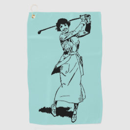  Vrouw Golfer 1921 Golfhanddoek