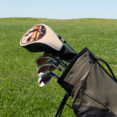 Vrouw Golfer Design Golfhoofd Hoesje Golfheadcover (Insitu)