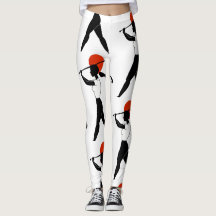 Vrouw Golfer Designer Leggings