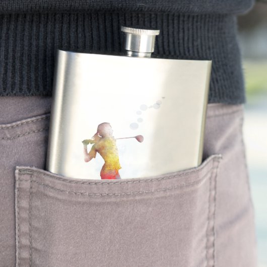 VROUW GOLFER FLACON (Voorbeeld)