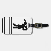 Vrouw Golfer - Golfsymbool Bagagelabel (Voorkant horizontaal)