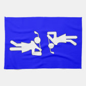 Vrouw Golfer - Golfsymbool Theedoek (Horizontaal)