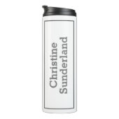 Vrouw Golfer komt in een Twist terecht - Grappig Thermosbeker (Geroteerd rechts)