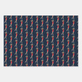 Vrouw Golfer na kaartenkaartenkaartje Inpakpapier Vel (Voorkant 2)