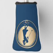 Vrouw Golfer Ontwerp Golfputter Hoesje Golfheadcover (Draai 90)
