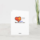 Vrouw Golfer Silhouet  Wenskaart Feestdagen Kaart (Achterkant)