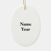 Vrouw Golfer Silhouette Ornament (Achterkant)