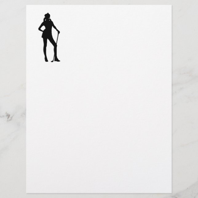 Vrouw Golfer Sport (Voorkant)