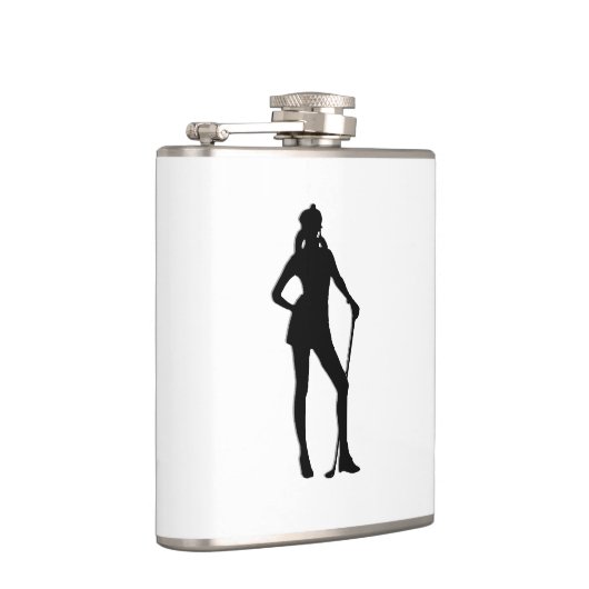 Vrouw Golfer Sport Heupfles (Rechts)