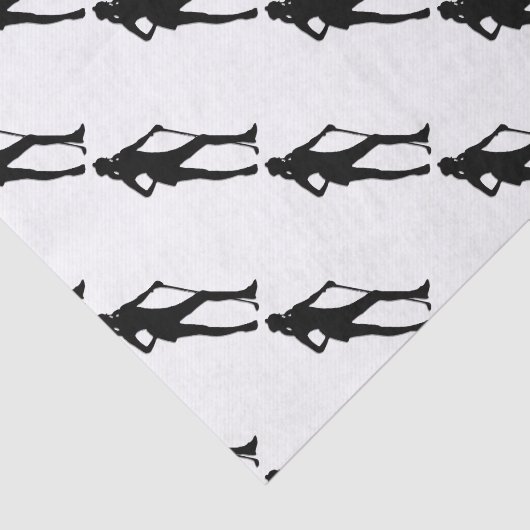 Vrouw Golfer Sport Tissuepapier (Detail)