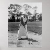  vrouw Golfing, jaren 1910 Poster (Voorkant)