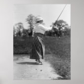 Vrouw Golfing  Mode, jaren 1910 Poster (Voorkant)
