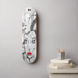 Vrouw Graffiti Street Art Dd Brand Skateboard