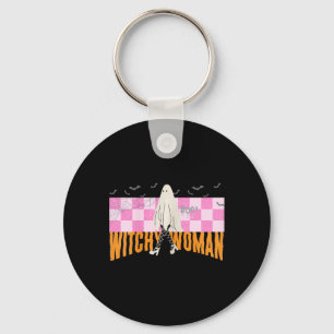 Vrouw Grappig Halloween Kostuum Spooky Feminist Sleutelhanger