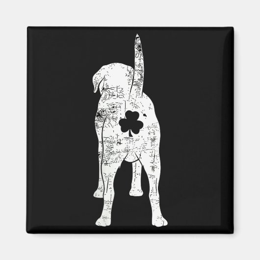 Vrouw grappige St. Patrick's Day labrador retrieve Magneet (Voorkant)