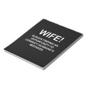 Vrouw Grappige Typografie Vrouw Notitieblok (Linkerzijde)