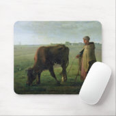 Vrouw Grazing haar Koe, 1858 Muismat (Met muis)
