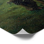 Vrouw Grazing haar Koe, 1858 Poster (Hoek)