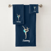 Vrouw Gymnast Bad Handdoek (Insitu)