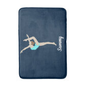 Vrouw Gymnast Badmat (Voorkant Verticaal)