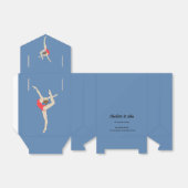 Vrouw Gymnast Bedankdoosjes (Uitgevouwen)