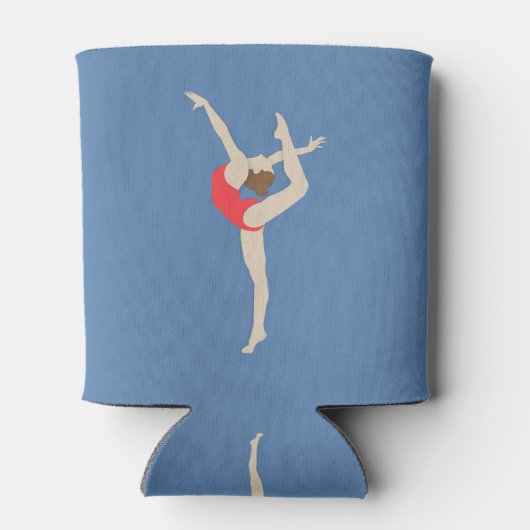 Vrouw Gymnast Blikjeskoeler (Achterkant)