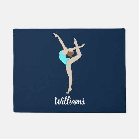Vrouw Gymnast Deurmat (Voorkant)