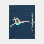 Vrouw Gymnast Fleece Deken (Voorkant)